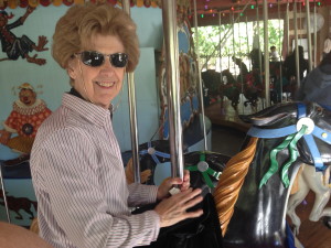 Nana on her prancing pony!
